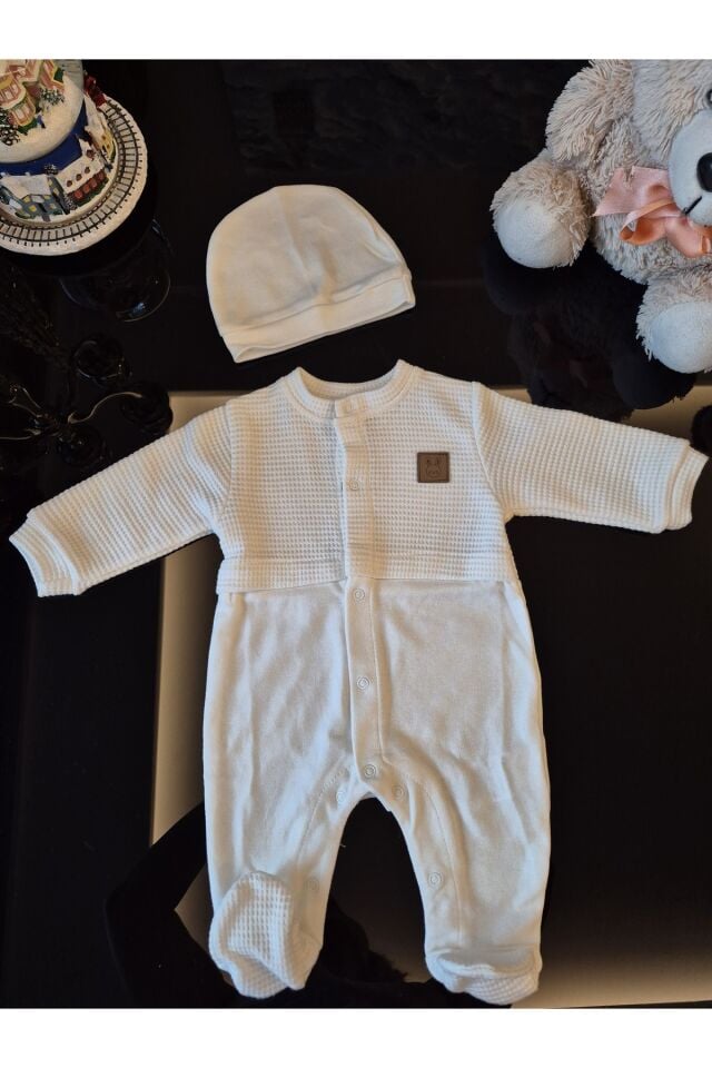 Luminus Baby Waffle Dokulu Tulum & Şapka